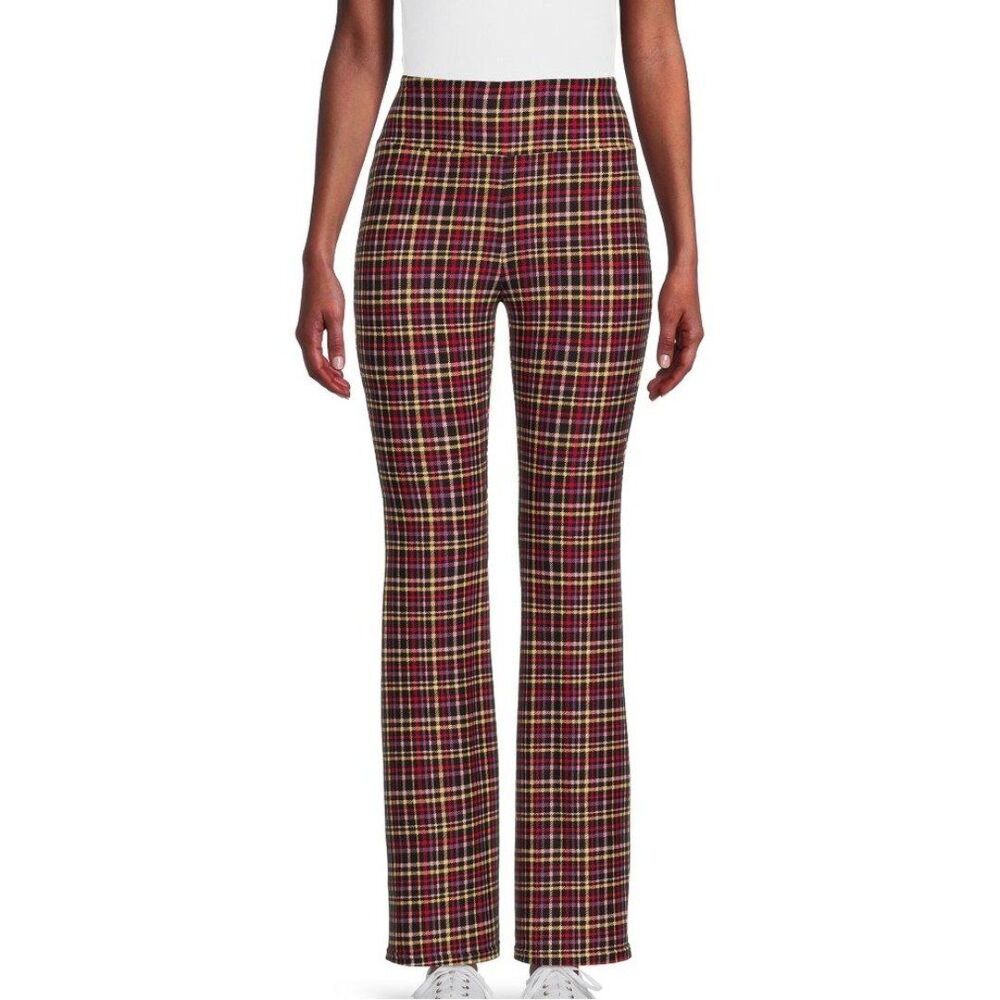 Nobo plaid flare pants women’s bell bottoms stretchy leggings plus size XXXL 21